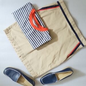Tommy Hilfiger Beige Fitted Skirt